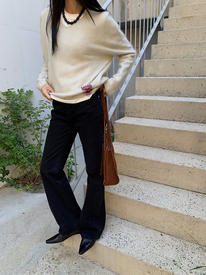 Black Bootcut Pants by Lucy Salon for Women - view 7