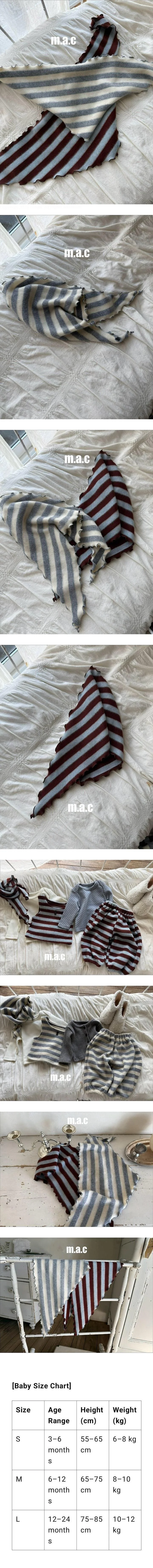 Winter Striped Kerchief by MAC for Baby - view 1