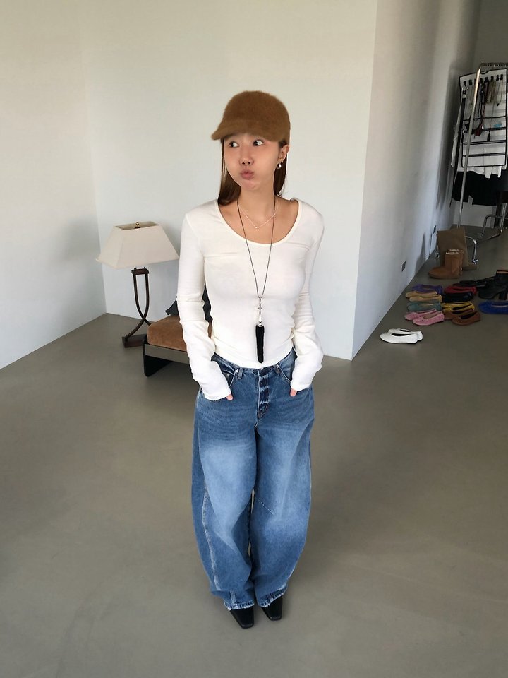 Lora Denim Pants by Made for Women - view 10