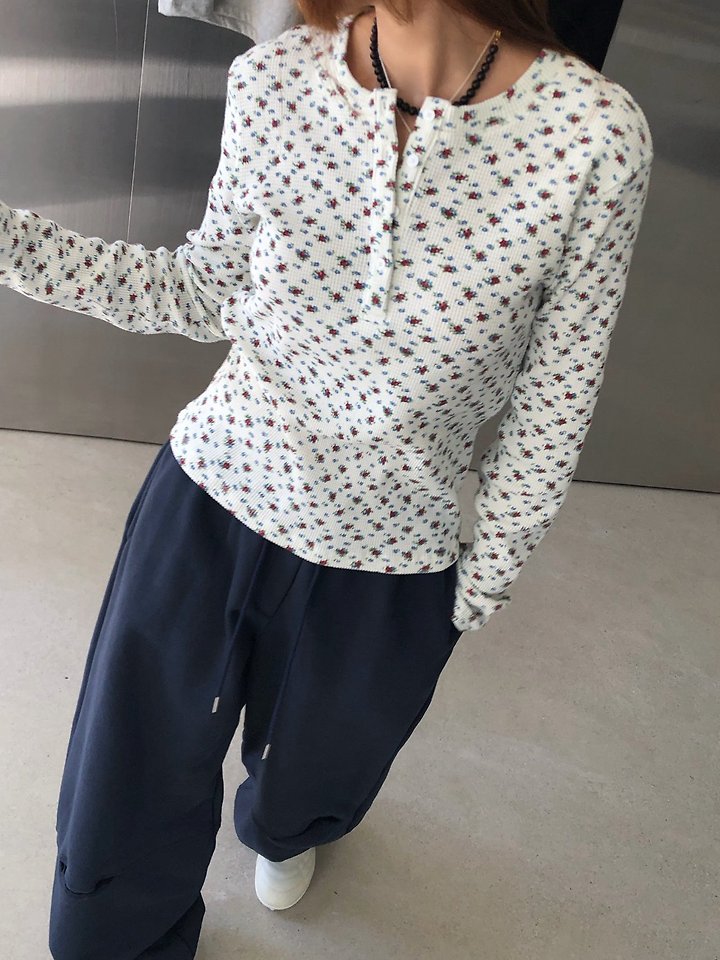 Henley Button Tee by Made for Women - view 10