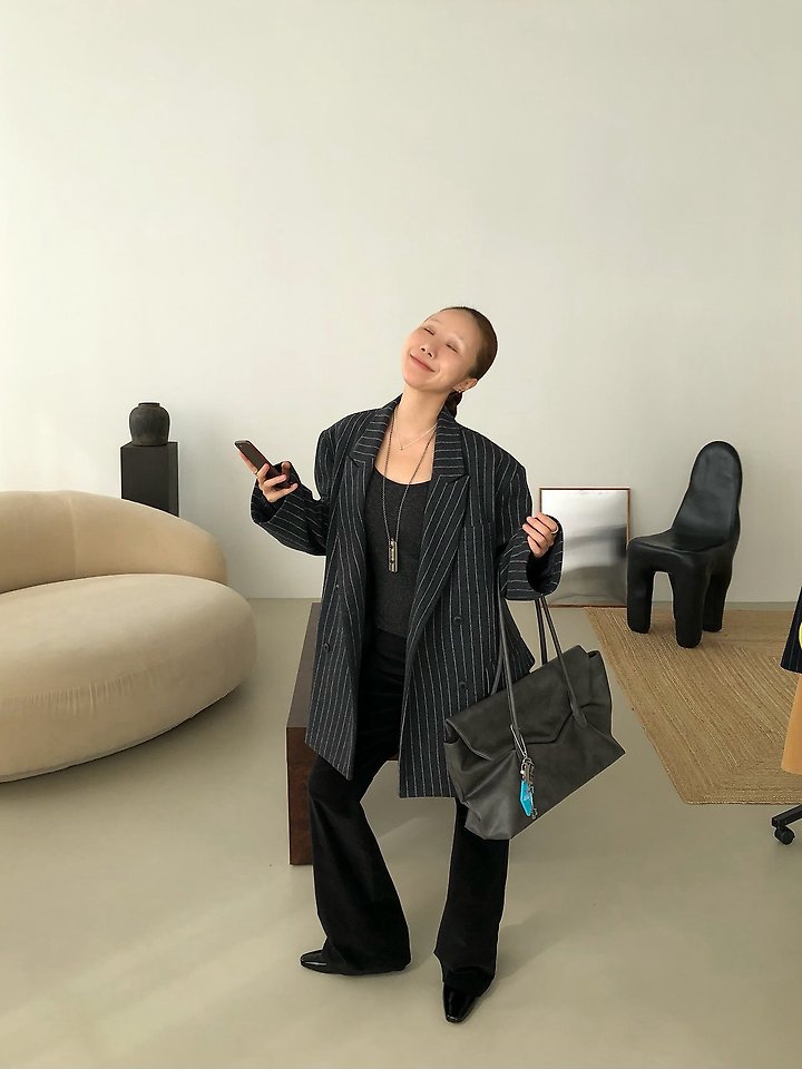 Wool Pin Coat Jacket by Made for Women - view 7