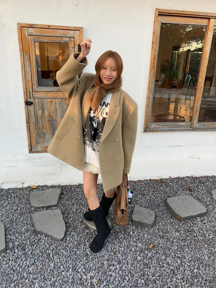 Wool Double Coat by Made for Women - view 3