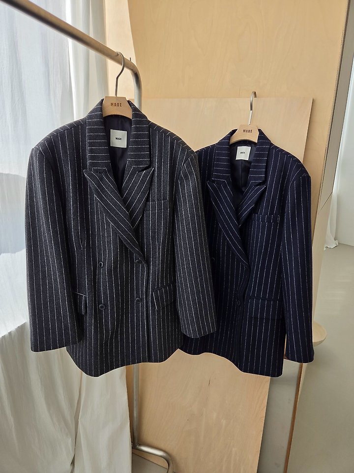 Wool Pin Coat Jacket by Made for Women - view 12