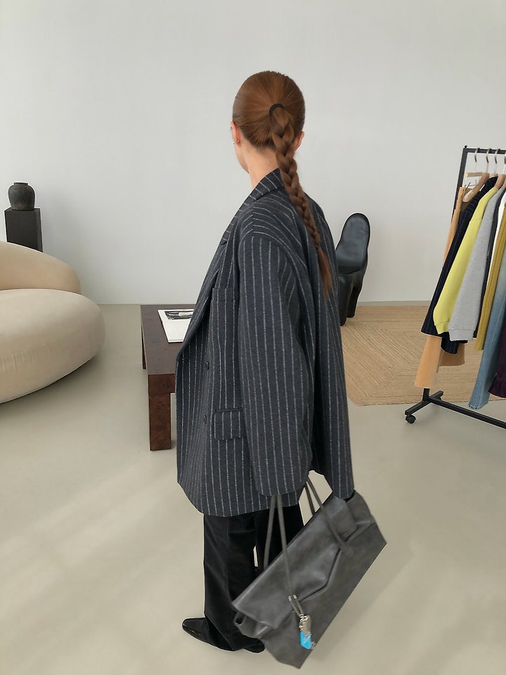 Wool Pin Coat Jacket by Made for Women - view 8