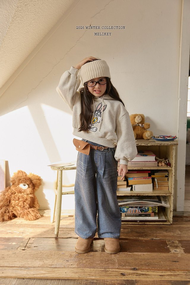 Twill Velvet Denim Pants by Melikey for Child - view 4