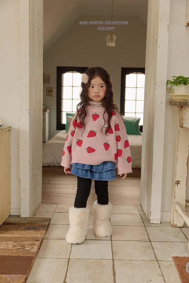 Denim Cancan Skirt Leggings by Melikey for Child - view 6