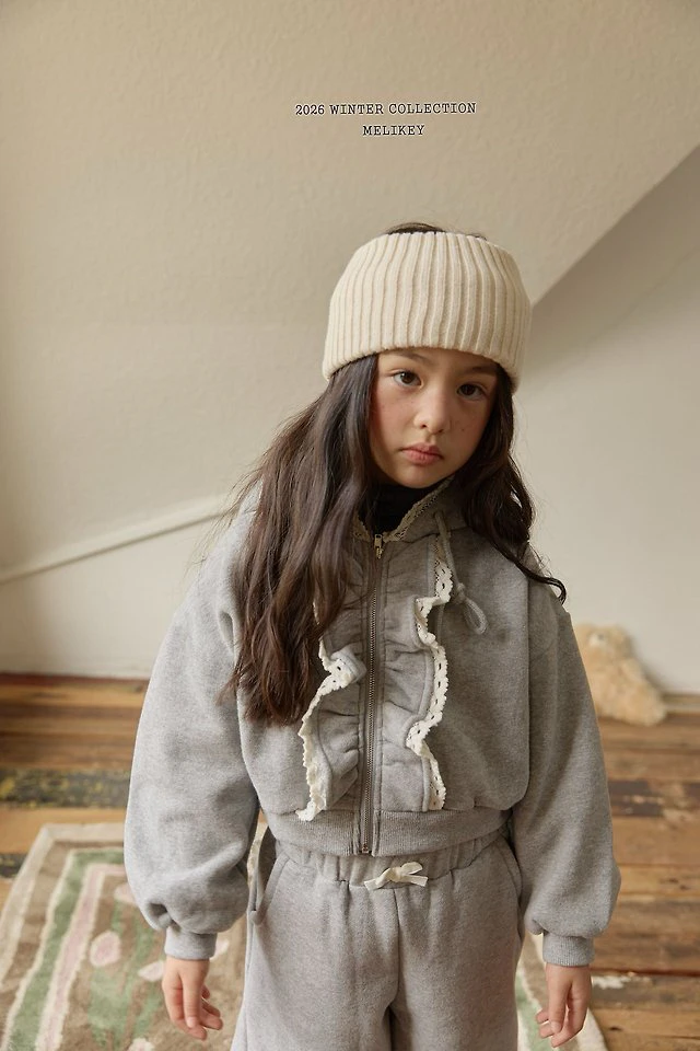 Juju Frill Hooded Zip-Up by Melikey for Child - view 8