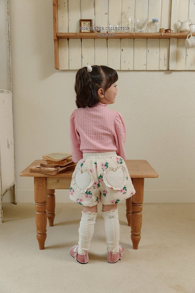 Heart Floral Shorts by Melikey for Child - view 12