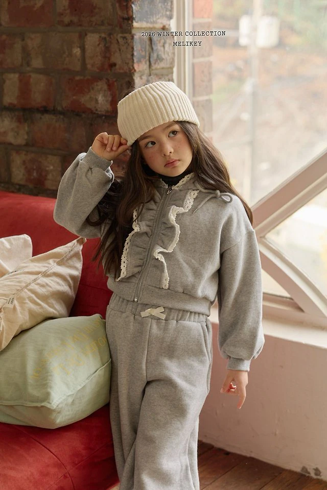 Juju Frill Hooded Zip-Up by Melikey for Child - view 9