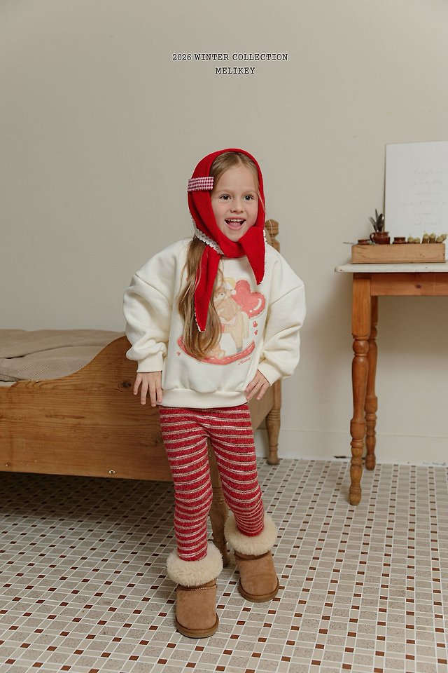 Rudolph Striped Leggings by Melikey for Child - view 4