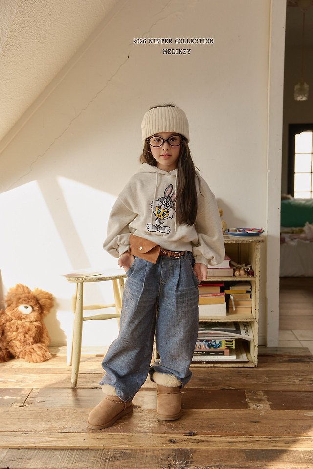 Twill Velvet Denim Pants by Melikey for Child - view 10