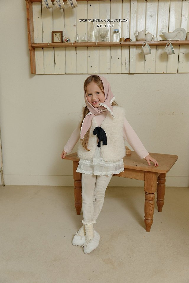 Pompom Soft Mock Neck Tee by Melikey for Child - view 4