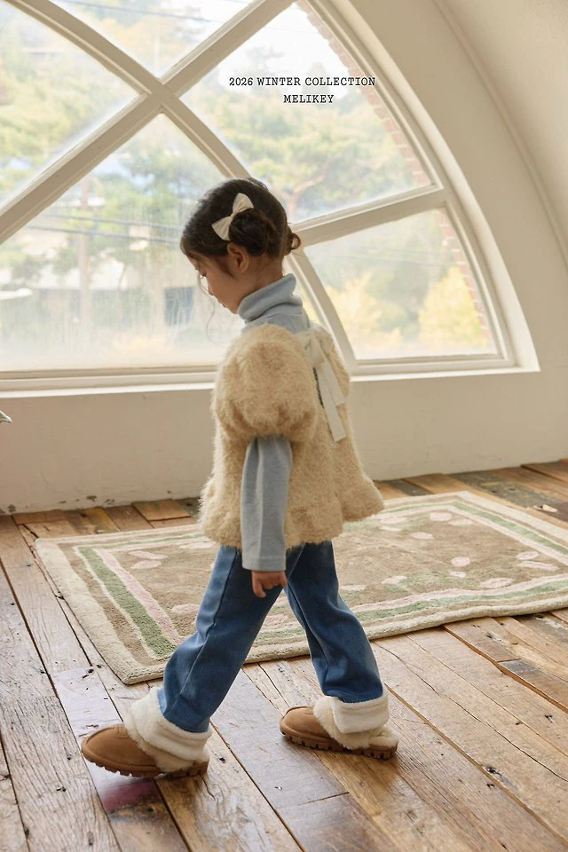 Wool Denim Boots-cut Pants by Melikey for Child - view 12