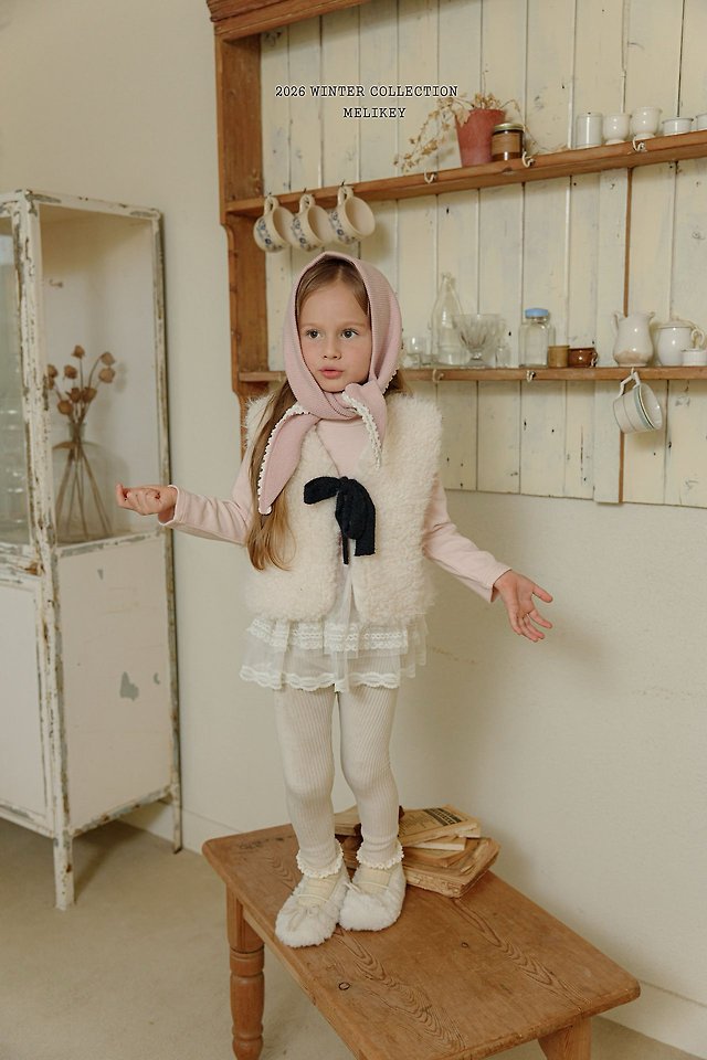 Pompom Soft Mock Neck Tee by Melikey for Child - view 6