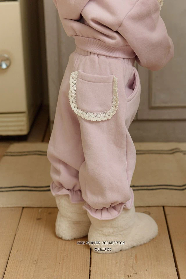 Pocket Lace Jogger Pants by Melikey for Child - view 4