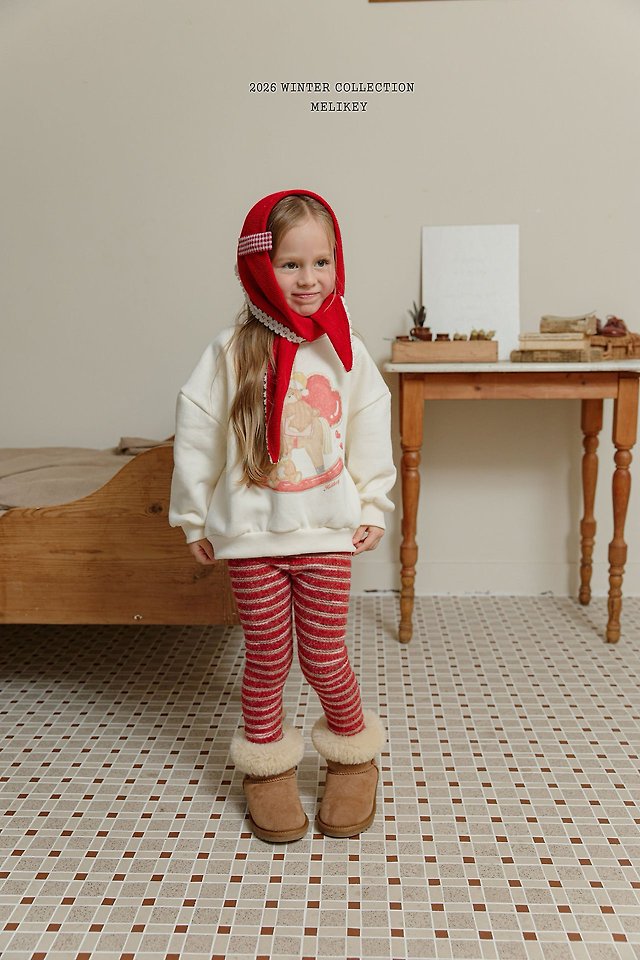Rudolph Striped Leggings by Melikey for Child - view 8