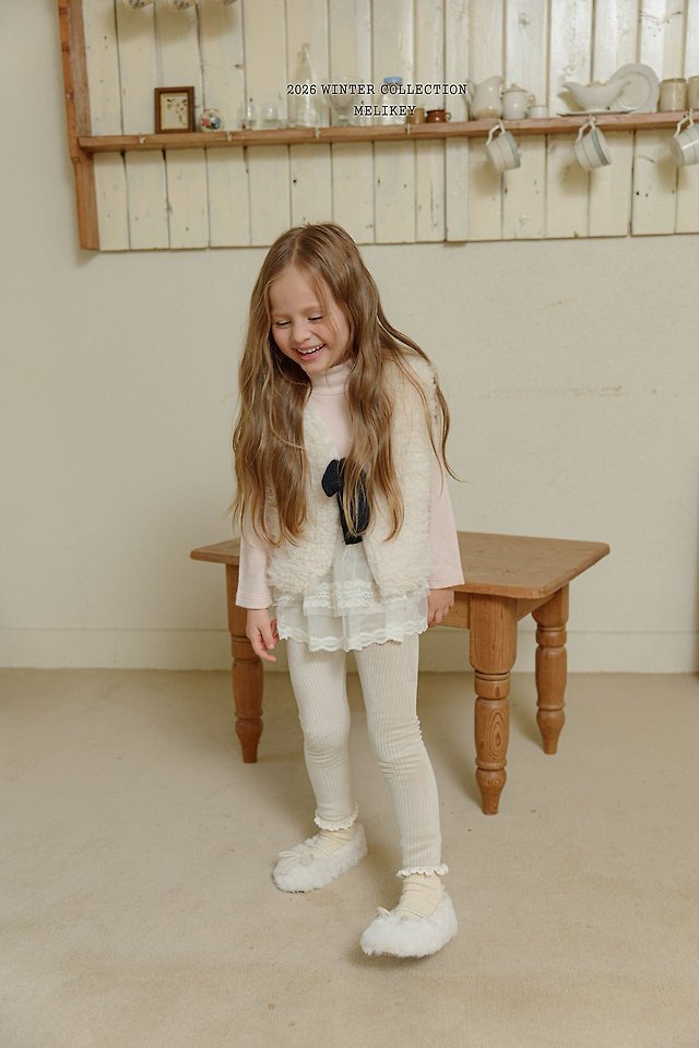 Pompom Soft Mock Neck Tee by Melikey for Child - view 9