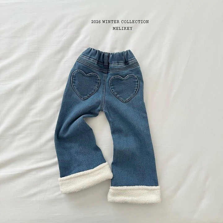 Wool Denim Boots-cut Pants by Melikey for Child - view 1