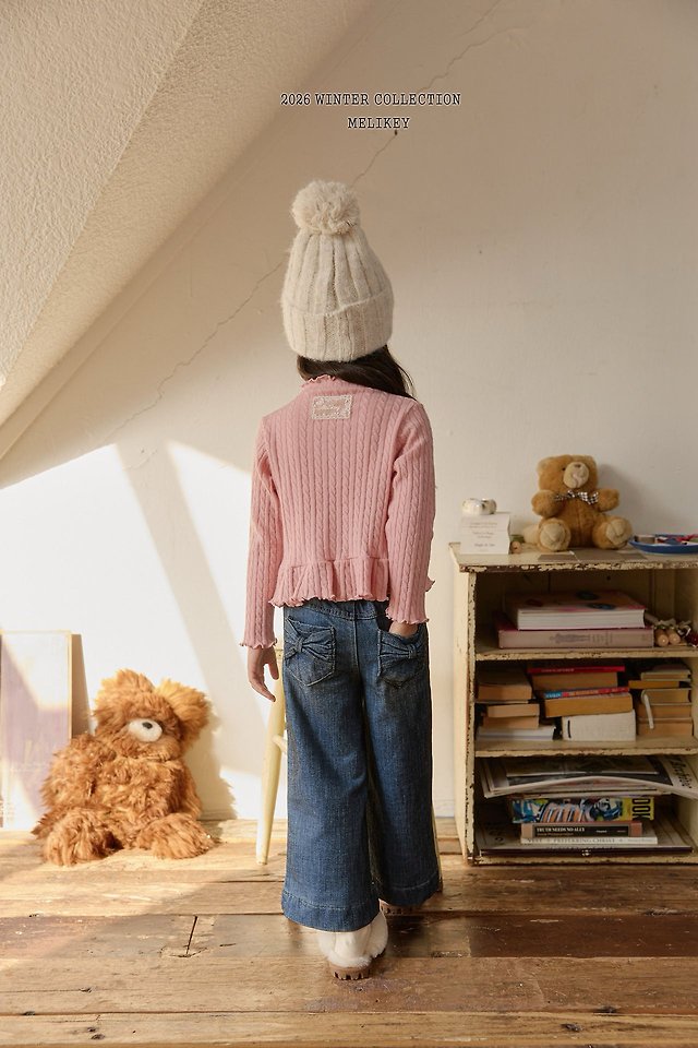 Cable Knit Frill Tee by Melikey for Child - view 11