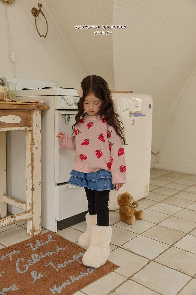 Denim Cancan Skirt Leggings by Melikey for Child - view 4