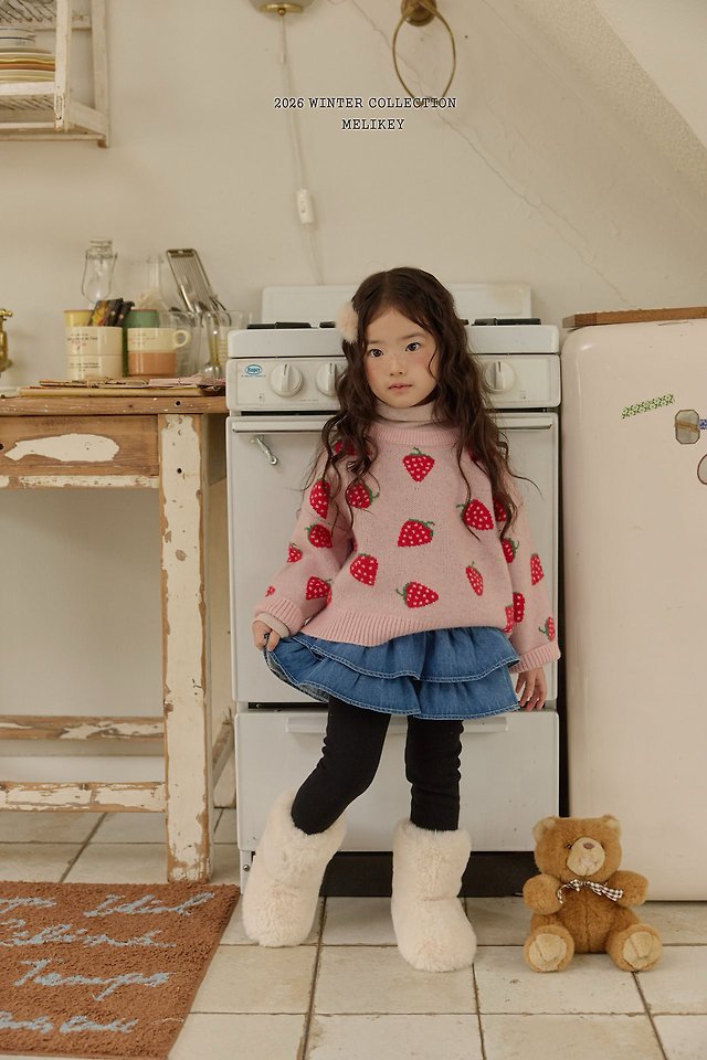 Denim Cancan Skirt Leggings by Melikey for Child - view 3