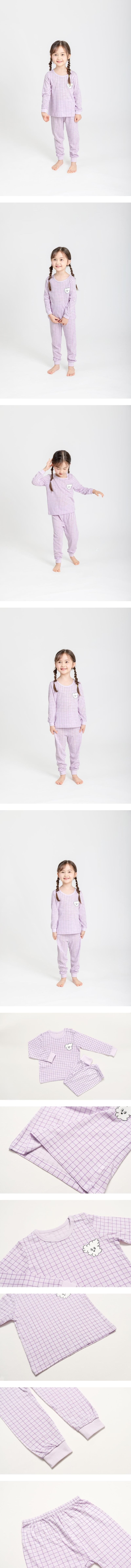 9-Tenths Modal Slub - Puppy Purple by Mellis for Child - view 1