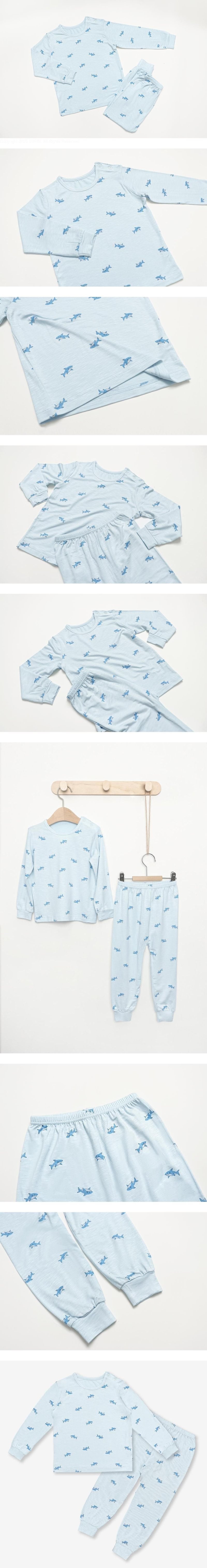 9-Tenths Modal Stretch - Modal Shark by Mellis for Child - view 1