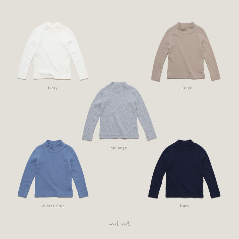 Soft Half Mock Neck Tee by Melmel for Baby - view 1