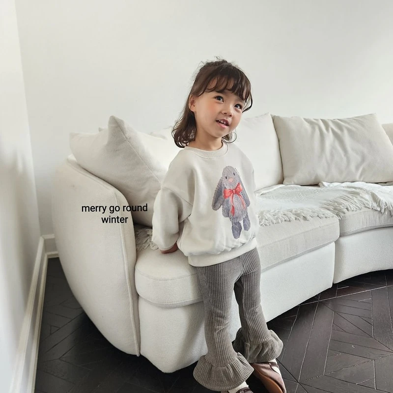 Ribbed Frill Bootcut Pants by Merry Go Round for Child - view 2