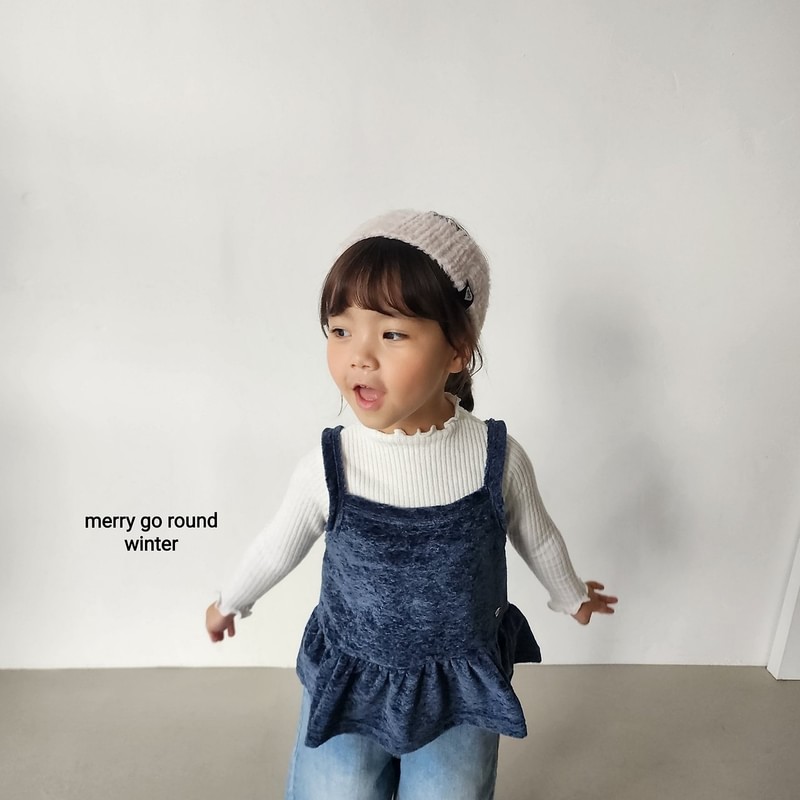 Ribbed Lettuce Edge Tee by Merry Go Round for Child - view 9