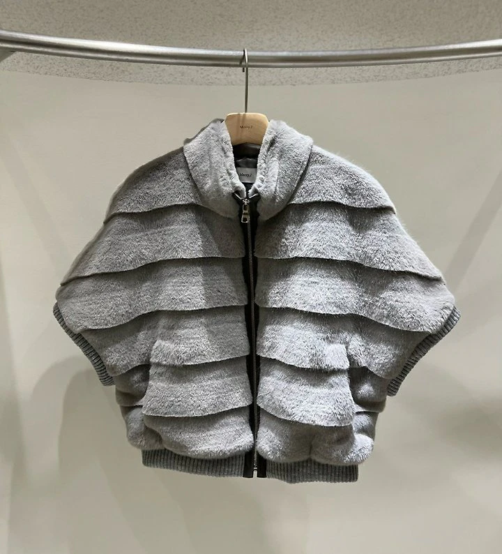 Knit Rib Trim Jacket by Merry J for Women - view 3