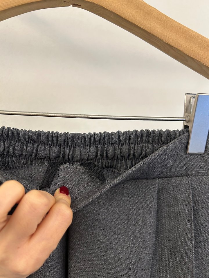 Wool Pintuck Pants by Merry J for Women - view 7