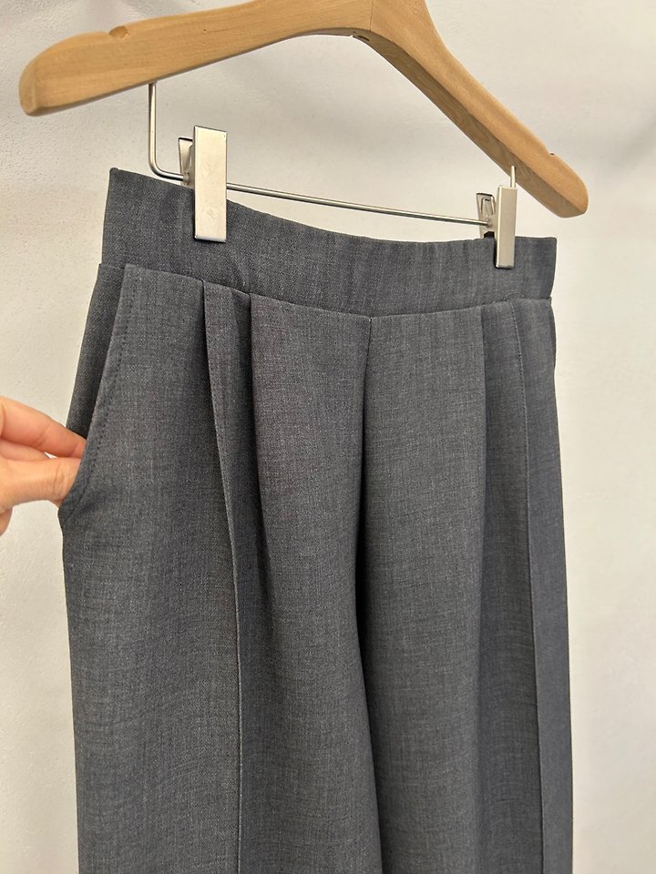 Wool Pintuck Pants by Merry J for Women - view 8