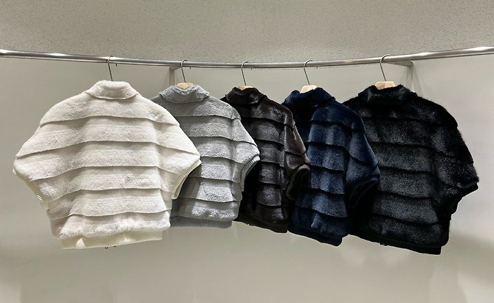 Knit Rib Trim Jacket by Merry J for Women - view 2