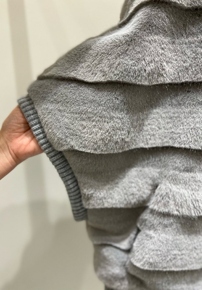 Knit Rib Trim Jacket by Merry J for Women - view 4