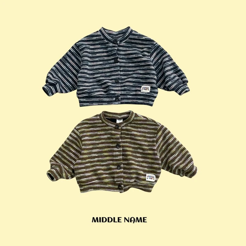 Striped Cardigan by Middle Name for Child - view 1