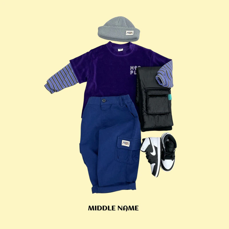 Color Cargo Pants by Middle Name for Child - view 8