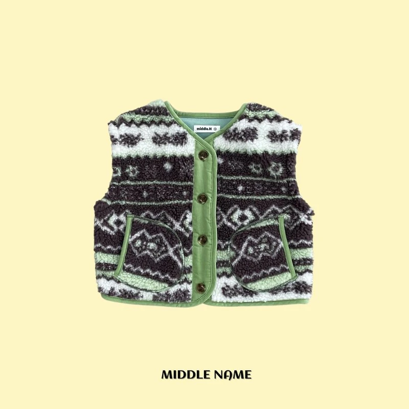Pattern Tumble Vest by Middle Name for Child - view 2