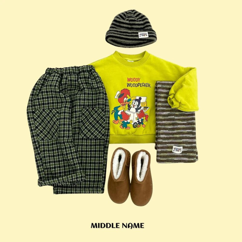 Check Pocket Pants by Middle Name for Child - view 9