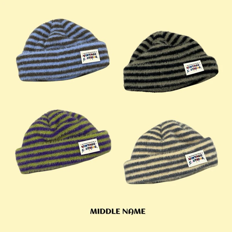 Striped Beanie by Middle Name for Child - view 1