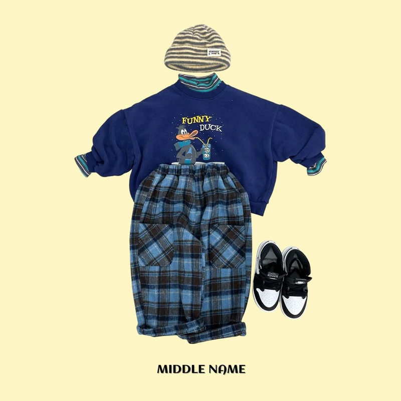 Check Pocket Pants by Middle Name for Child - view 8