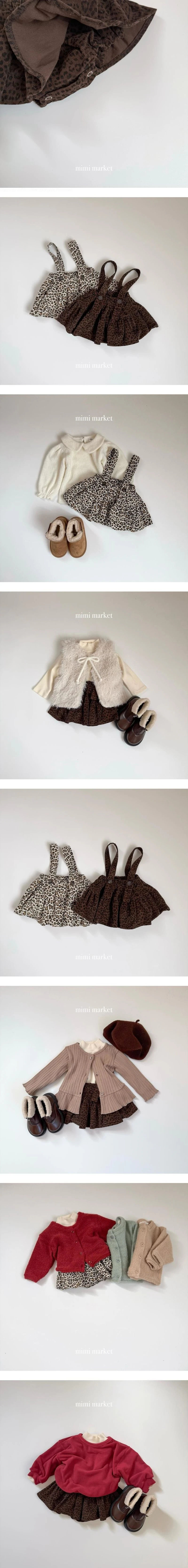 Leopard Cordu Tiered Skirt by Mimi Market for Baby - view 1