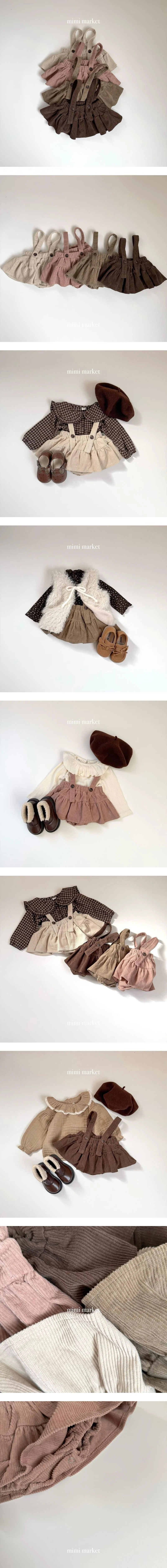 Corduroy Tiered Skirt by Mimi Market for Baby - view 1
