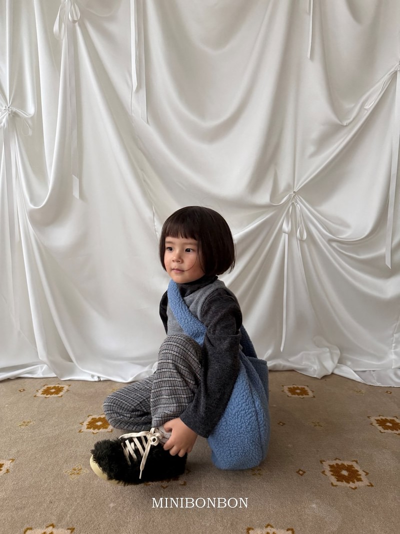 Ribbed Half Turtleneck Tee by Mini Bongbong for Child - view 9