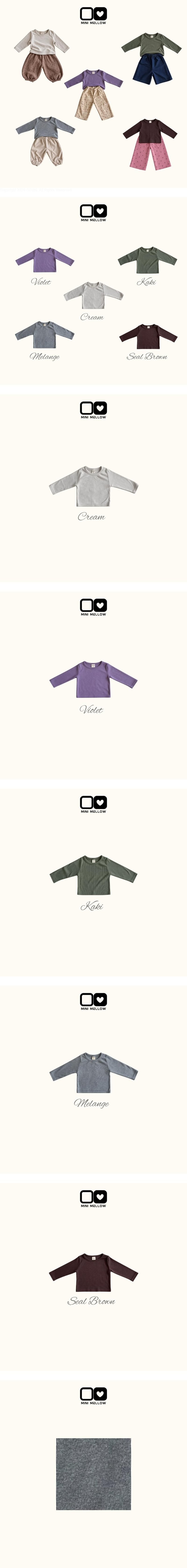 Mme Daily Ribbed Tee by Mini mellow for Child - view 1