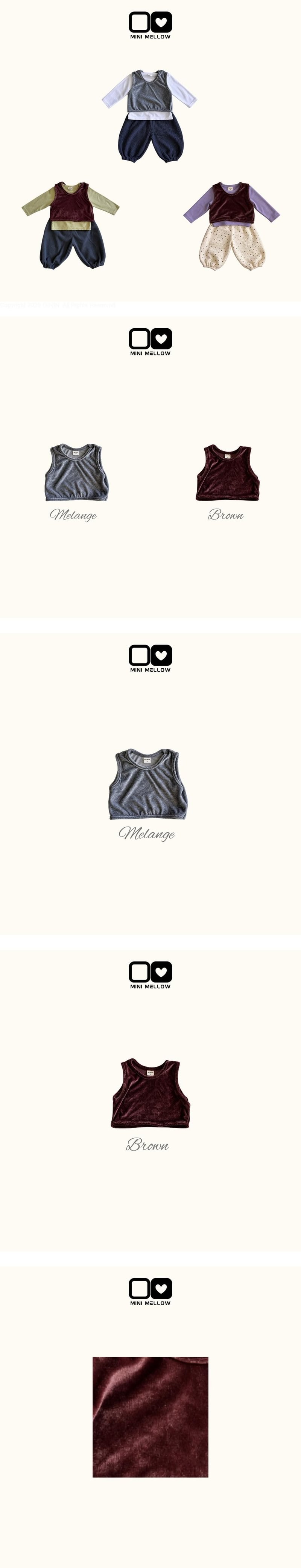 Velvet Vest by Mini mellow for Child - view 1