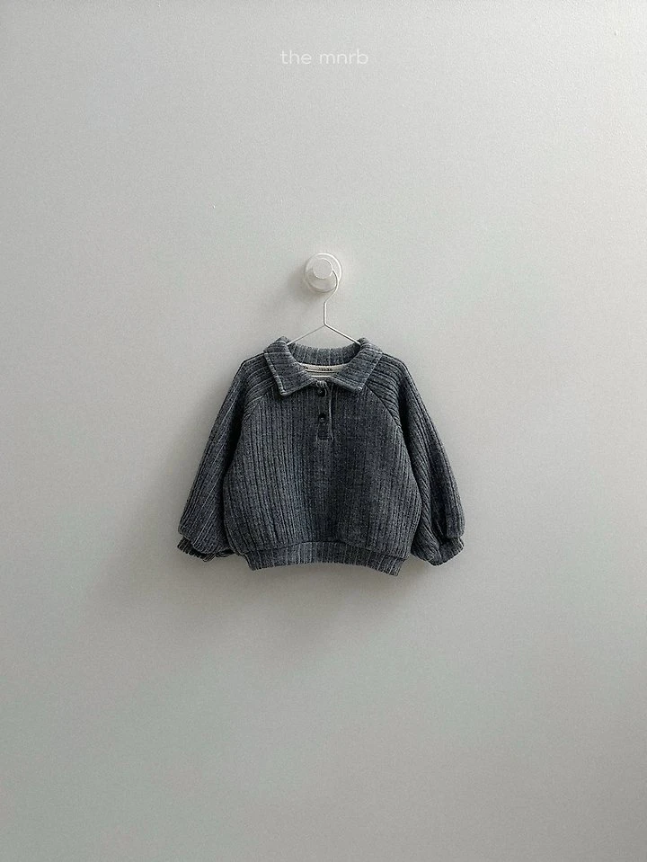 Boy Collar Sweatshirt by Mini Robe for Child - view 8