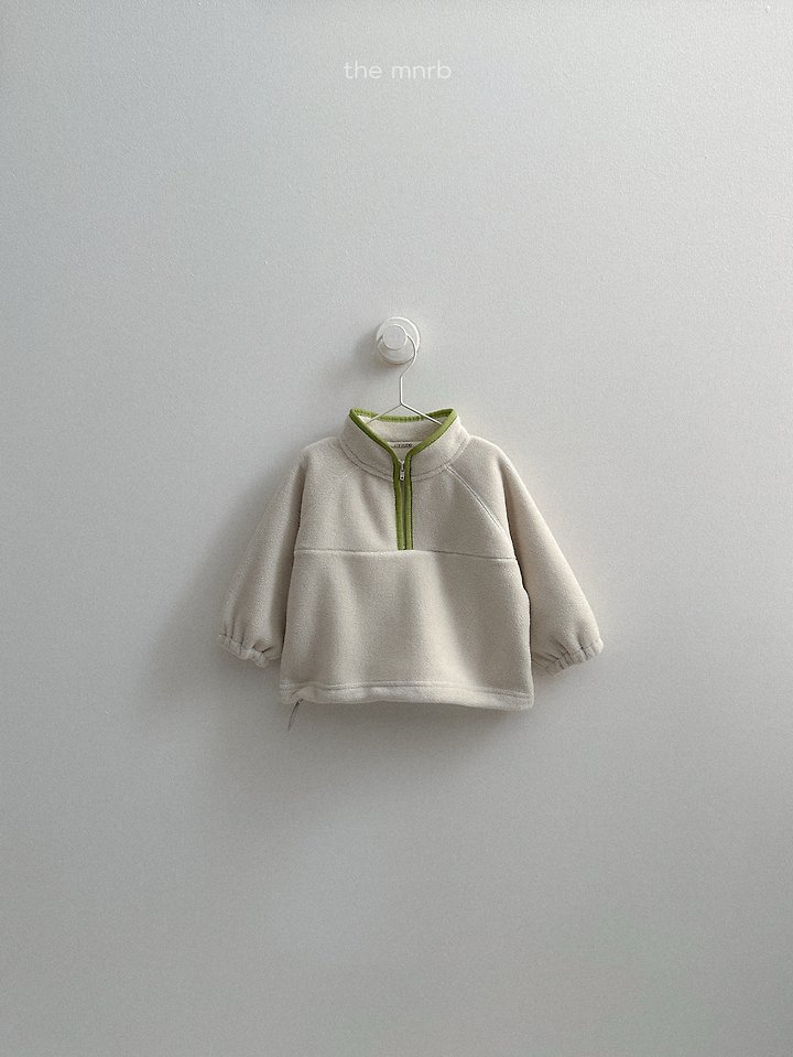 Two-Tone Fleece Half Zip-Up by Mini Robe for Child - view 7