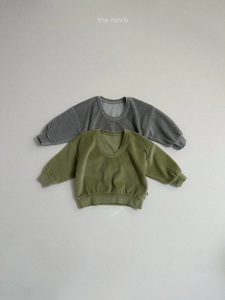 Velour U-Neck Sweatshirt by Mini Robe for Child - view 3