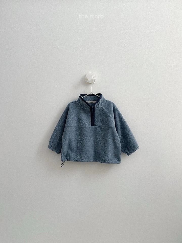 Two-Tone Fleece Half Zip-Up by Mini Robe for Child - view 8